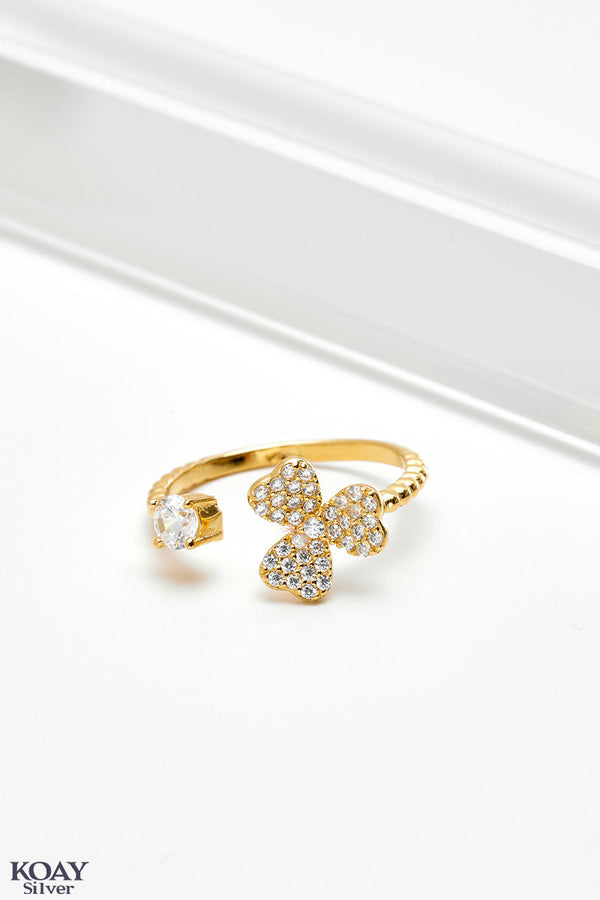 Zircon Ring (050) Gold Plated