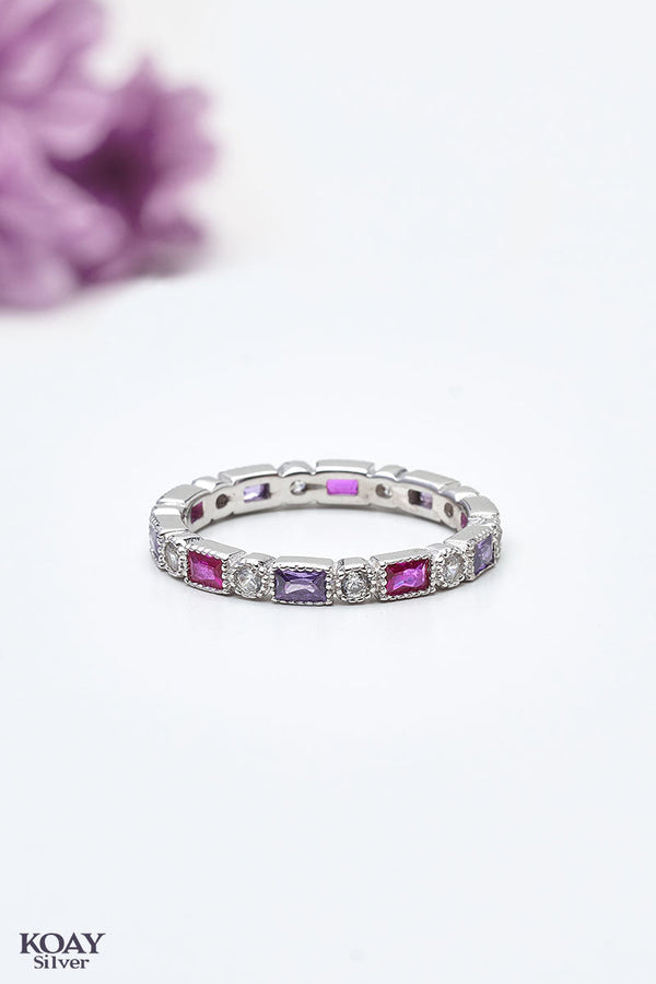 Zircon (061-Pink&Purple) Ring