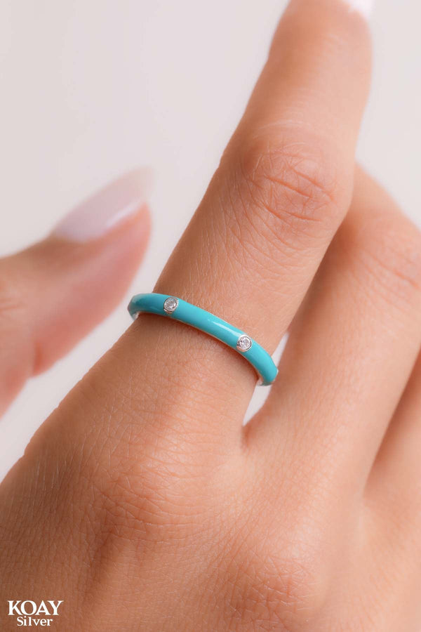 Zircon (063-Turquoise) Ring