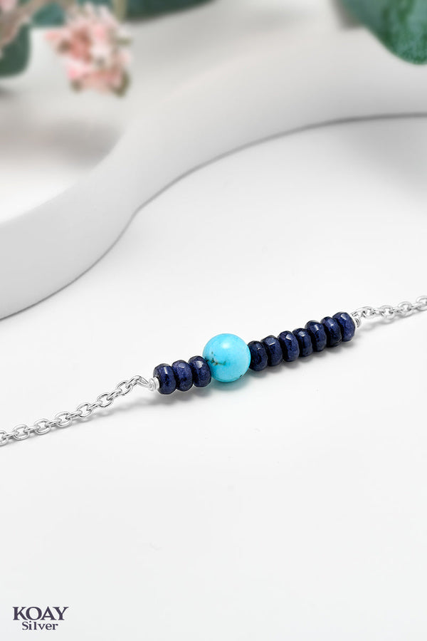 Blue & Turquoise Anklet