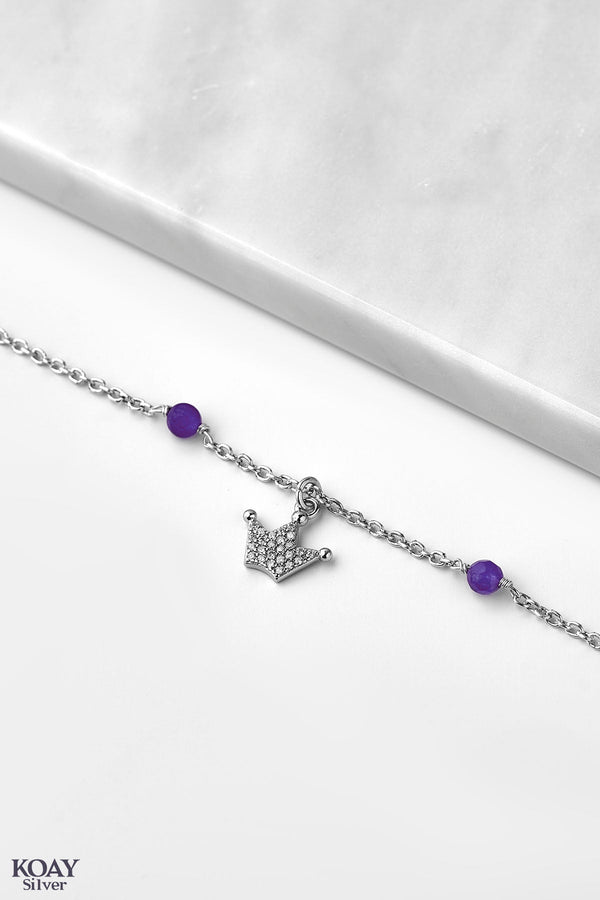Purple Crown Bracelet