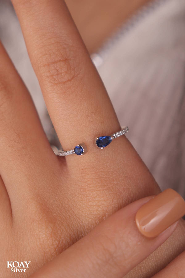 Zircon Ring (039-Blue)