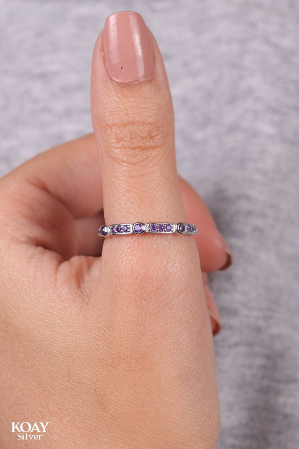 Zircon (042-Purple) Ring
