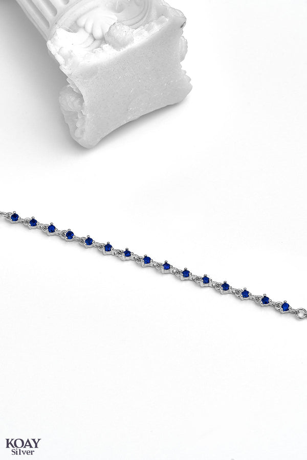 Zircons Bracelet (010-Blue)