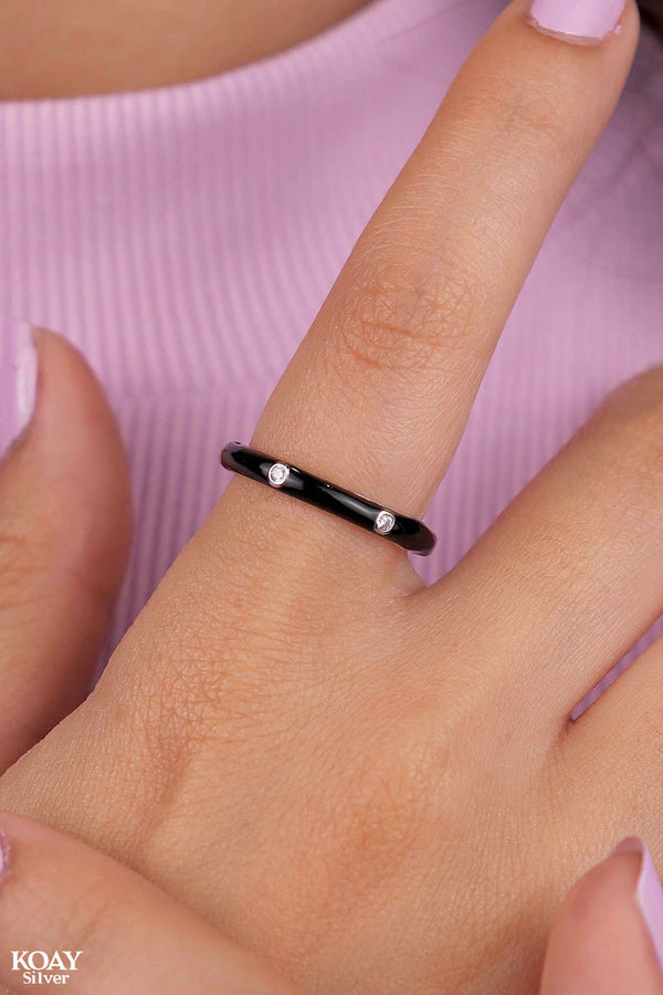 Zircon (063-Black) Ring