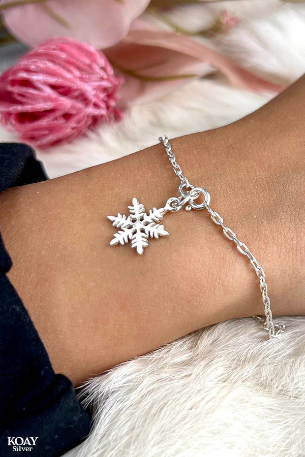 Silver Snowflake Bracelet 03