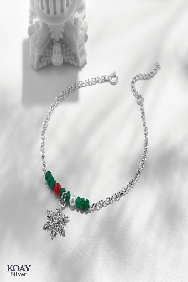 Green Snowflake Bracelet